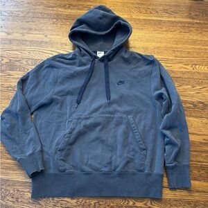 #683 Nike faded Blue Hoodie (like reverse weave) feel Nike hoodie. Very thick!